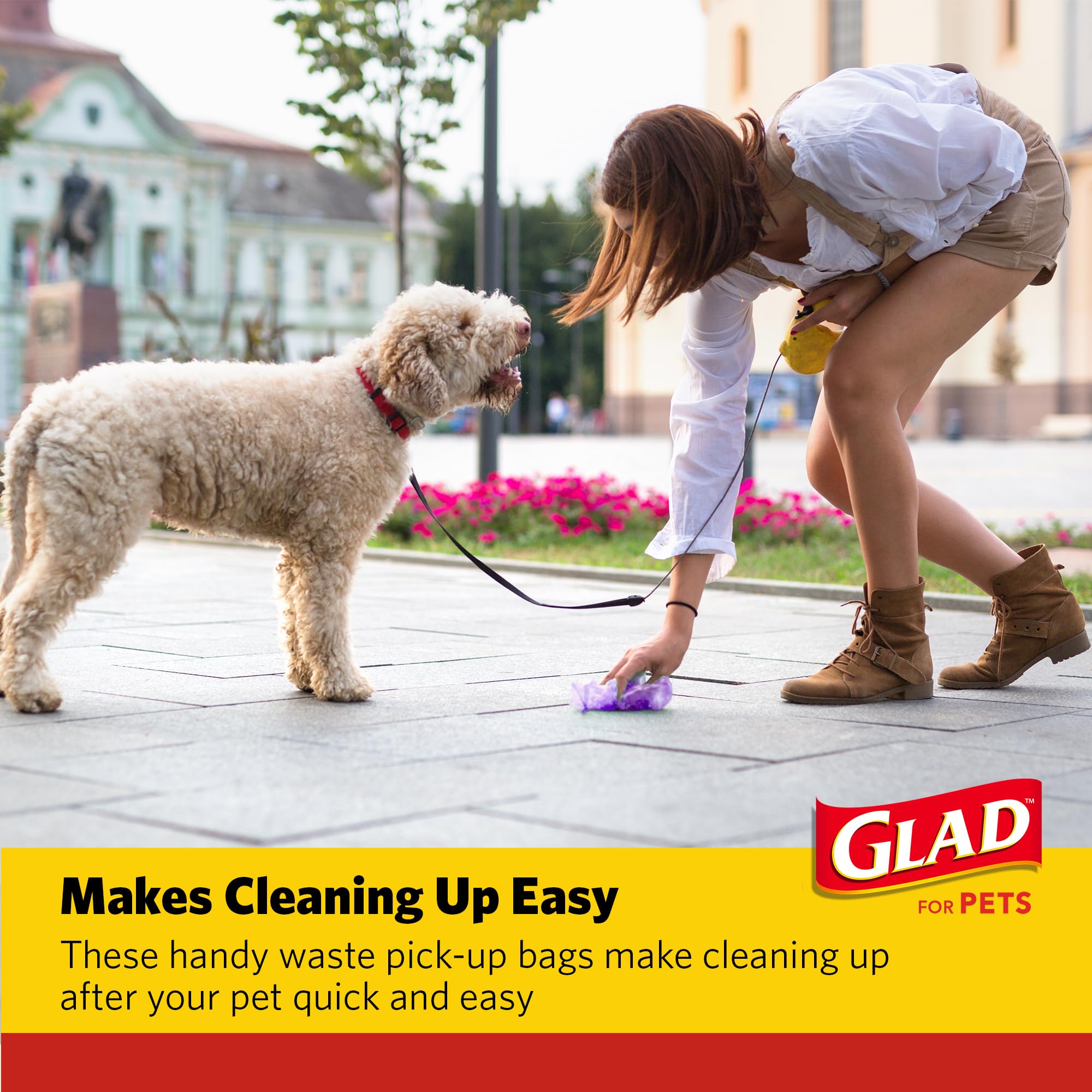 Sacs parfum lavande Glad for Pets, designs colorés et modernes.
