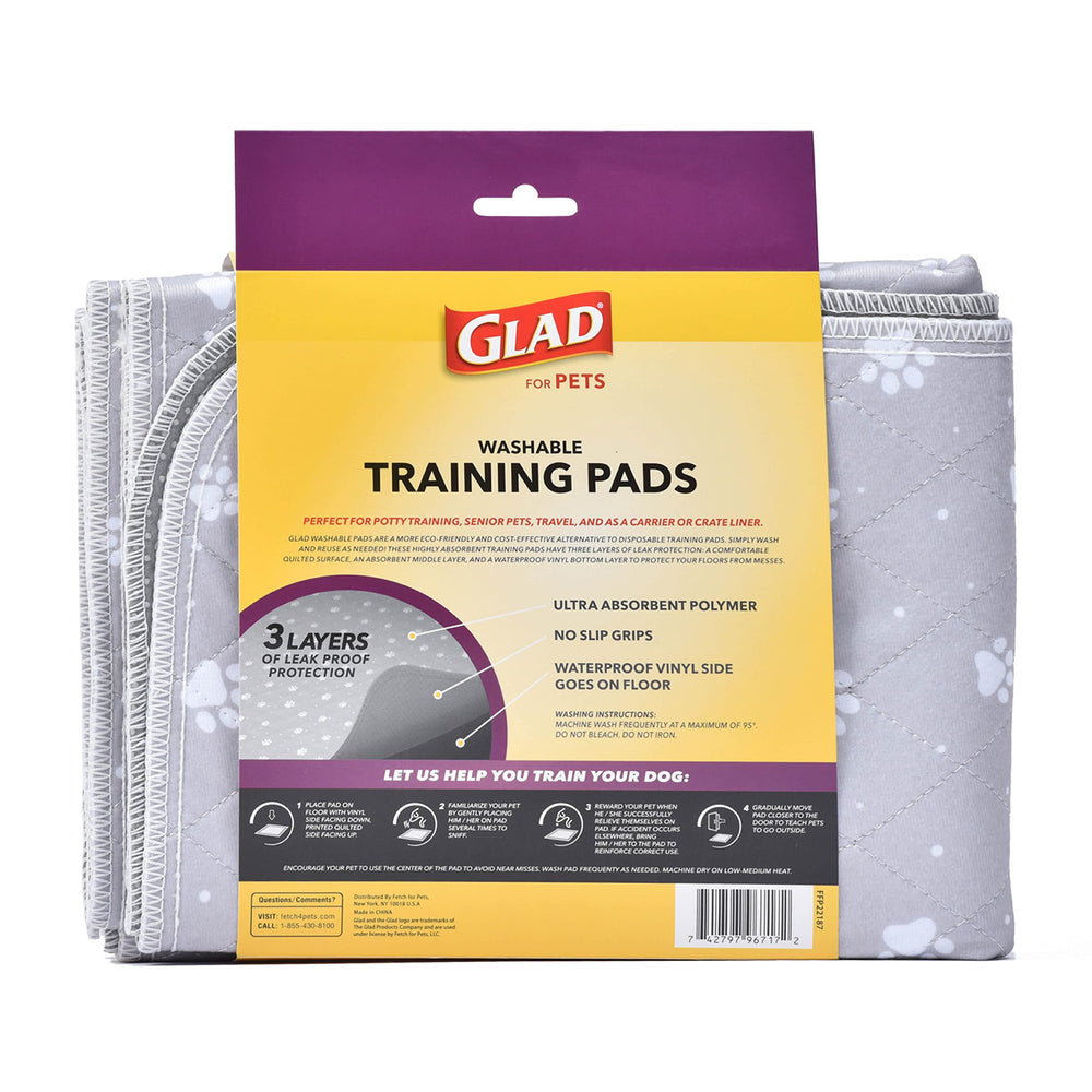 GLAD liner de caisse doux et absorbant, usage en voyage.