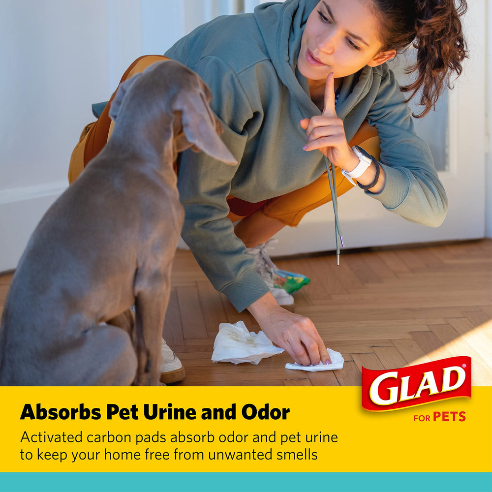 Lot Glad 120 tapis-pipi pour entraînement et usage domestique.
