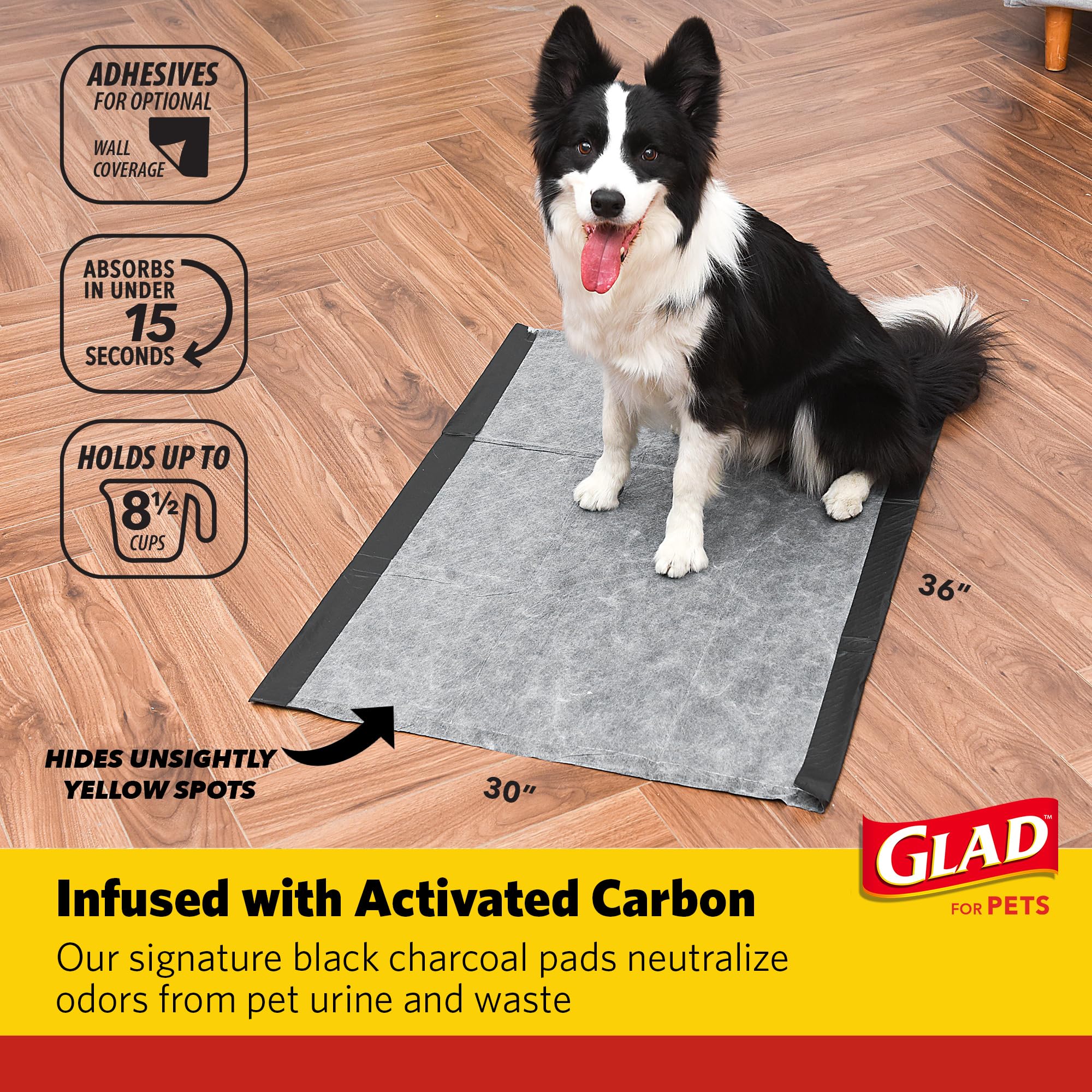 Glad Pads adhésif pour maintien des tapis sur sols