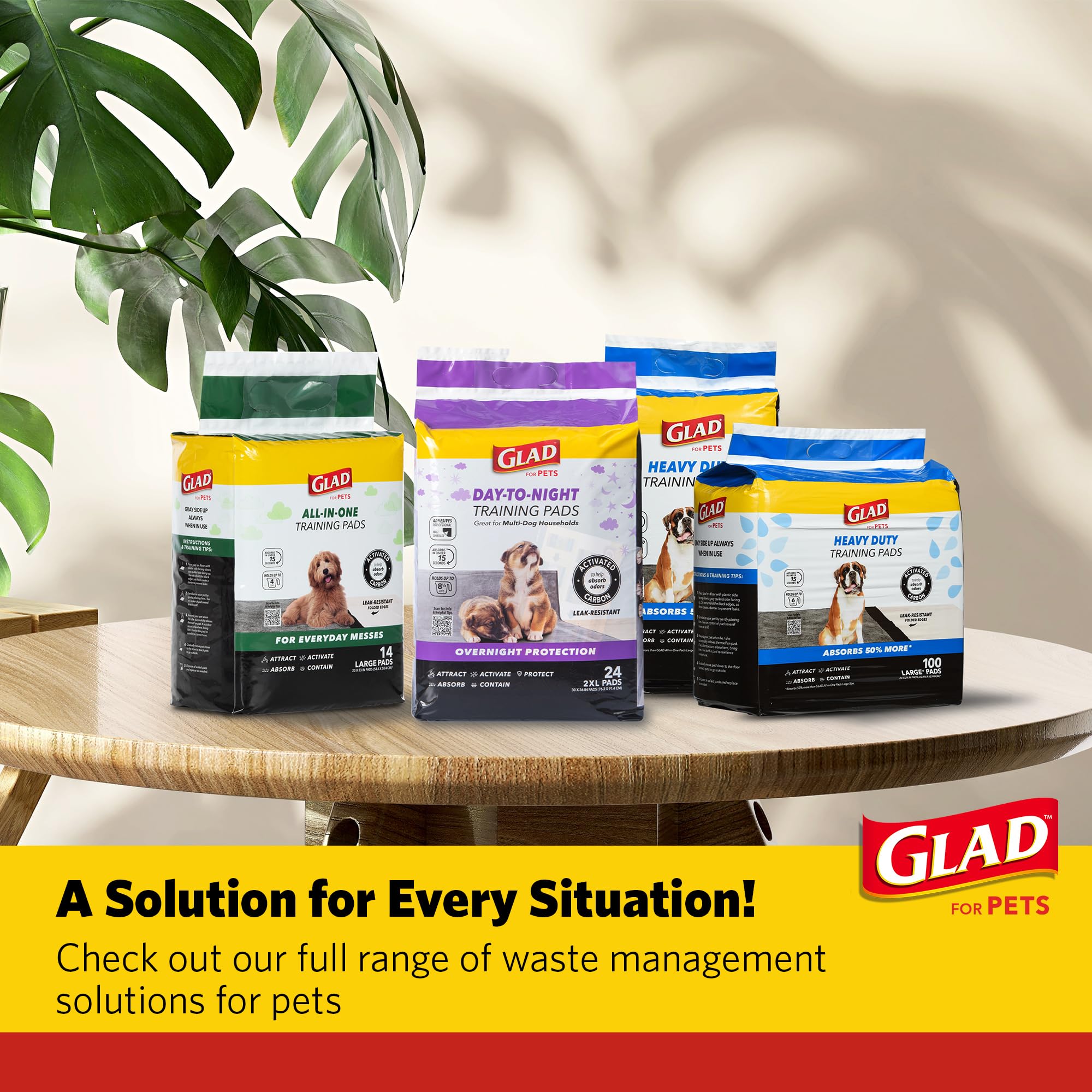 Glad pads pack 24 unités, lot de 3, pratique pour les séances prolongées.
