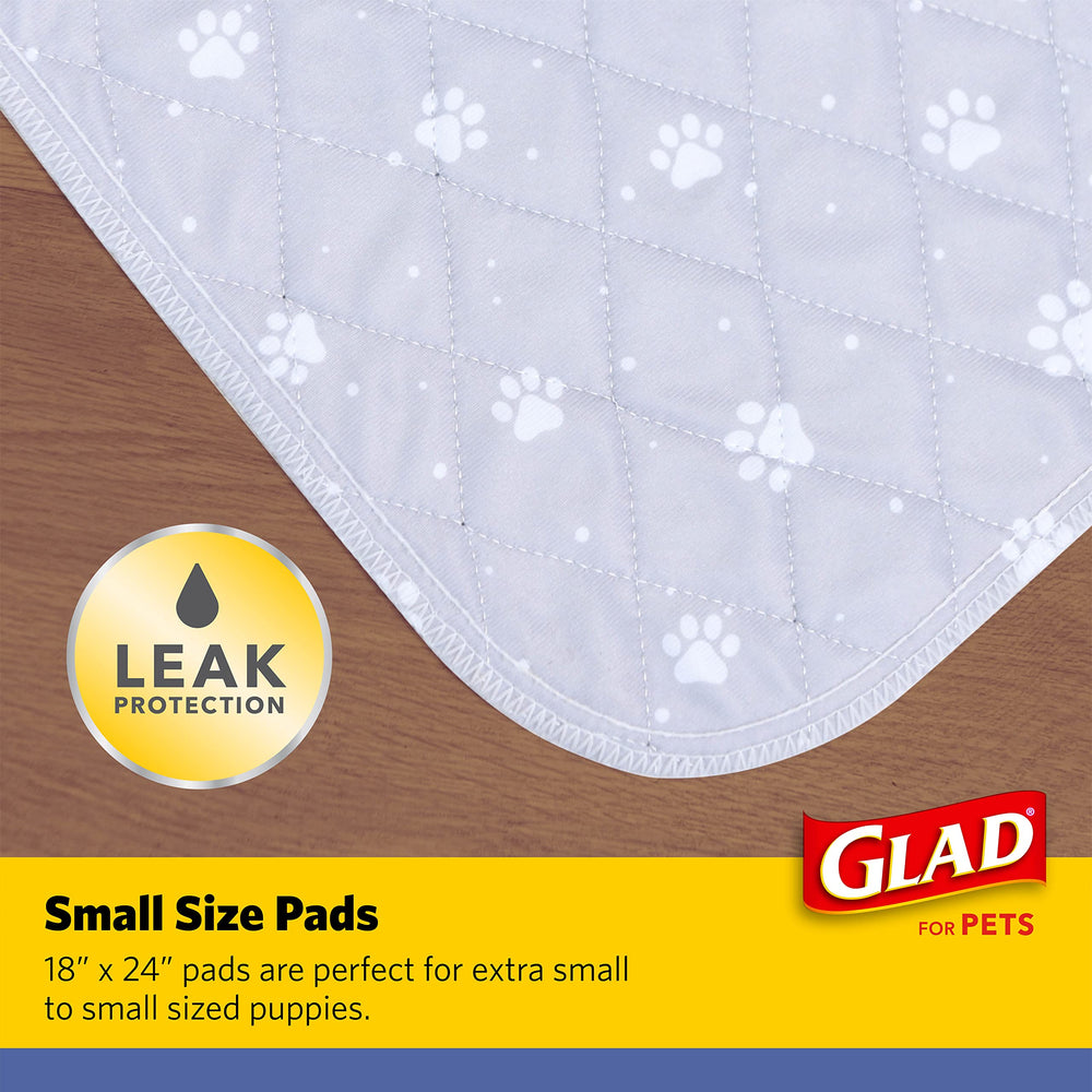 GLAD pour animaux: tapis gris avec empreintes de pattes pour l'apprentissage des chiots