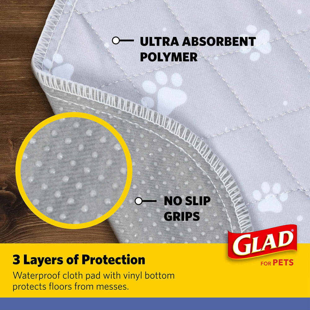 GLAD pour animaux: tapis petit format 18x24 pour chiots et petits chiens