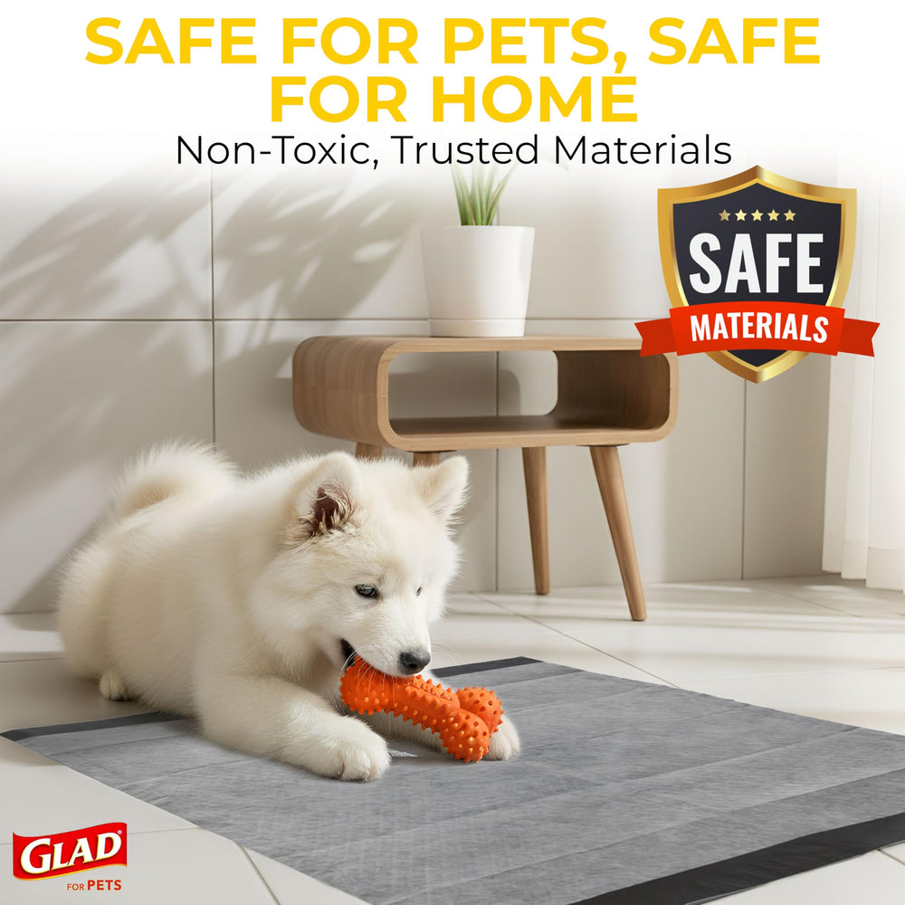 Glad for Pets tapis-pipi charbon noir 23x23 – idéal pour l’entraînement