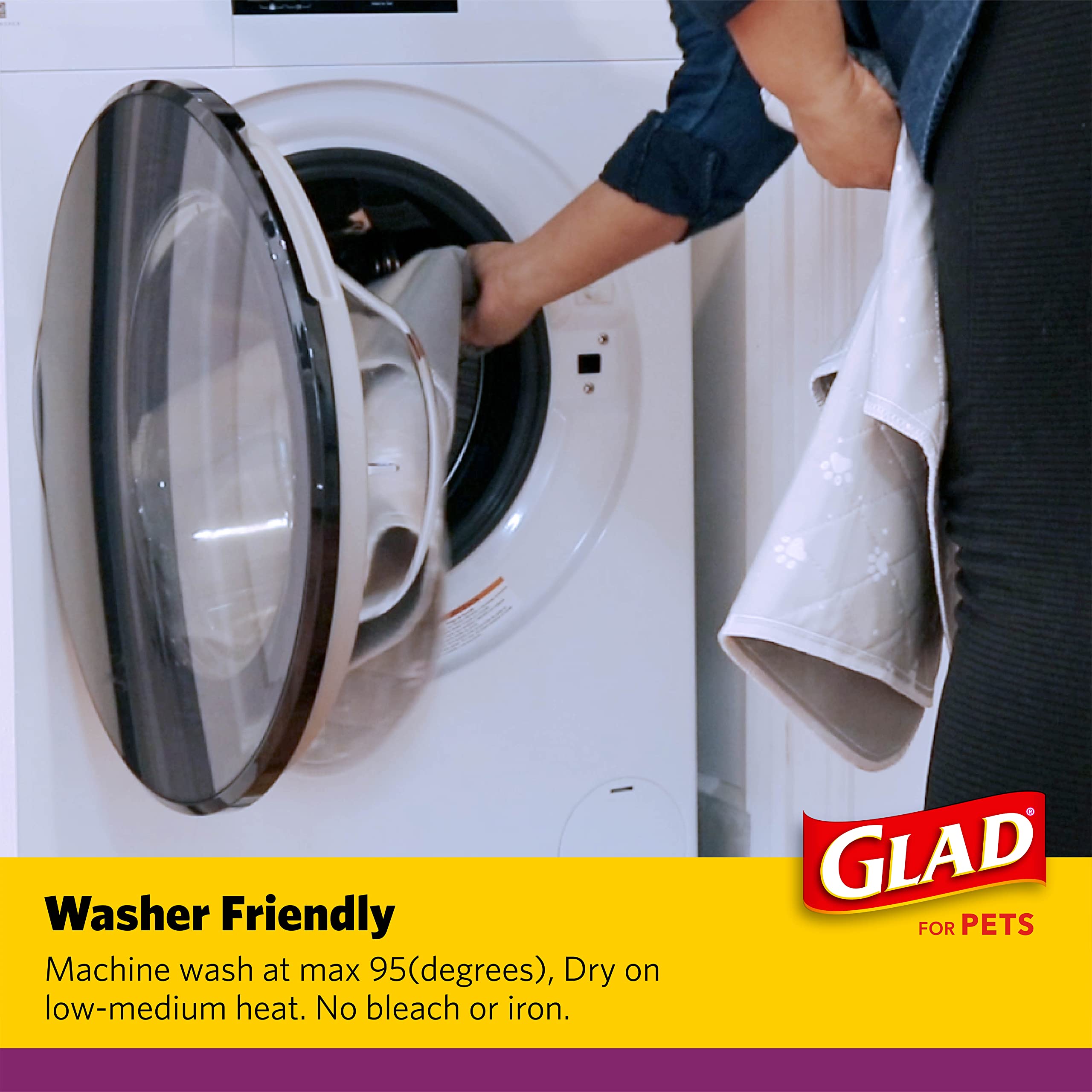 GLAD tapis lavable et réutilisable, économie et simplicité.