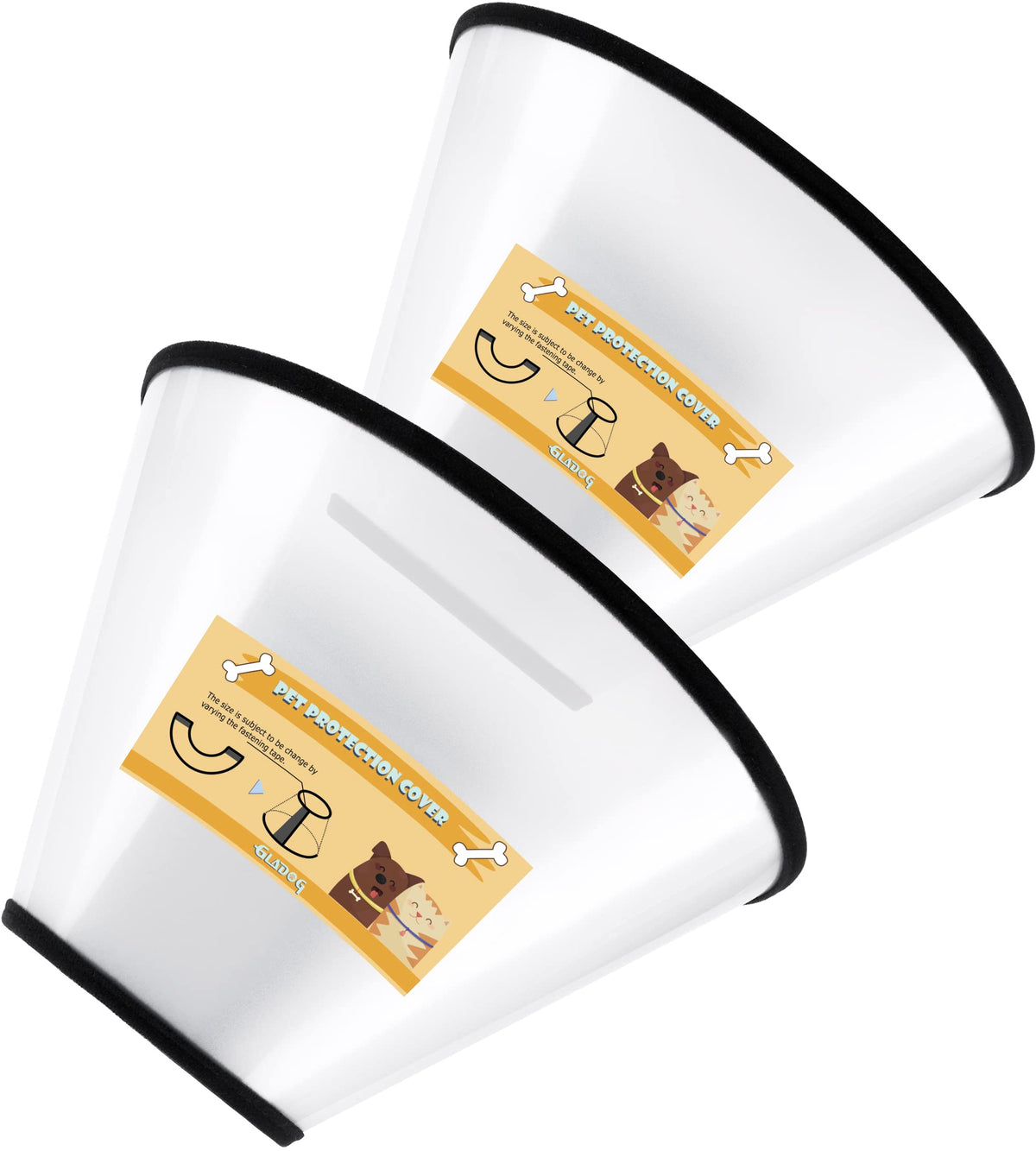 GLADOG collier conique doux pour chien – ensemble pratique post-opératoire