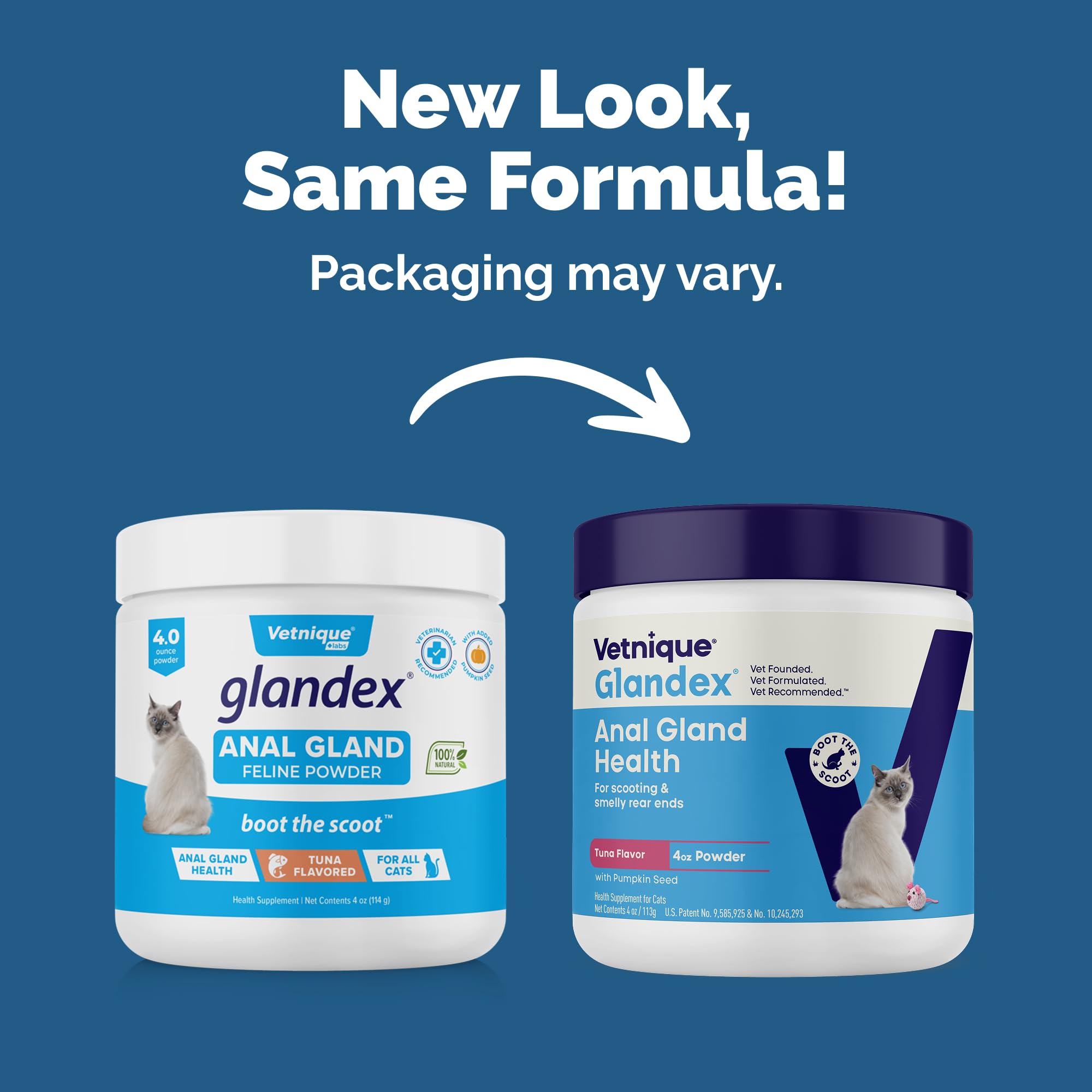 Glandex chat probiotiques: poudre pour digestion et immunité.