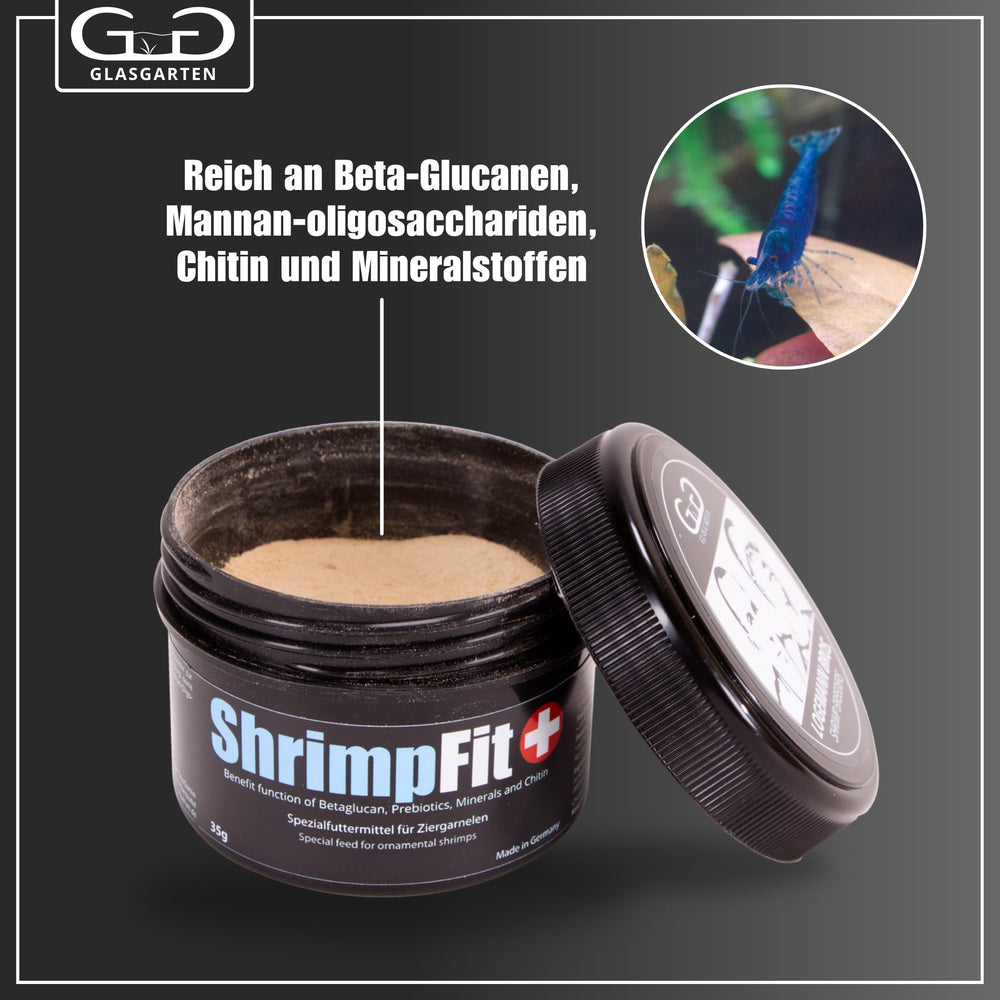 GlasGarten ShrimpFit bac d'aquarium : intégration dans le rituel d'alimentation.