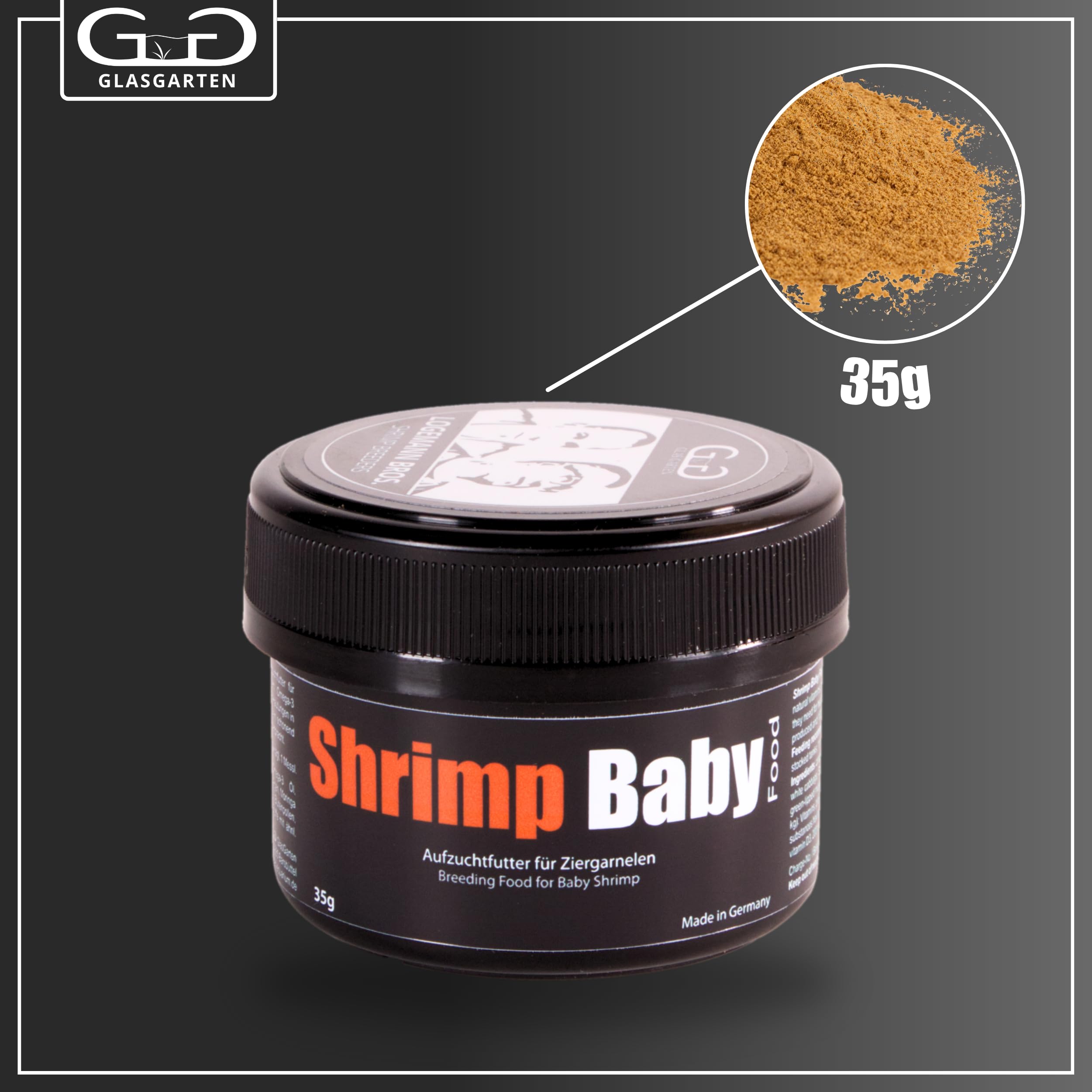 GlasGarten zooplancton et nutriments, soutien digestif des jeunes crevettes.