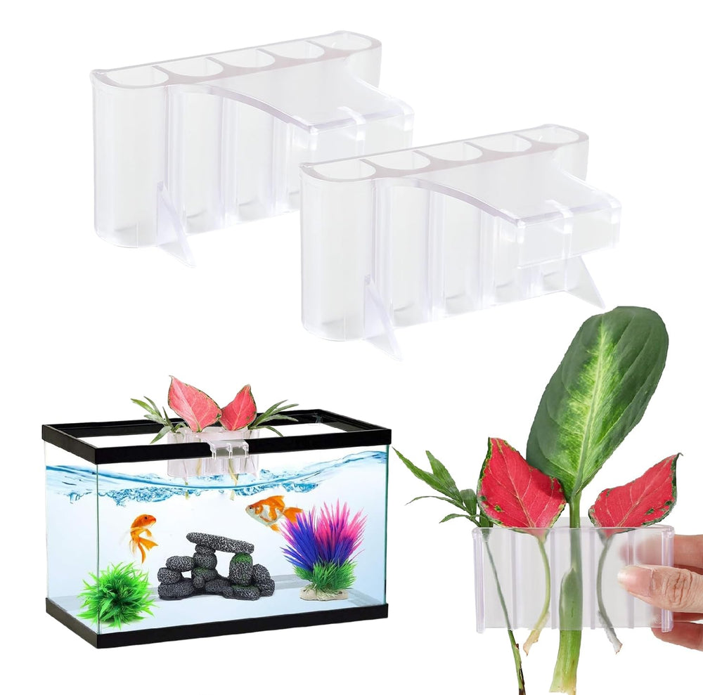 Porte-plante GLEFLE suspendu, décor sûr et stable pour plantes aquatiques.