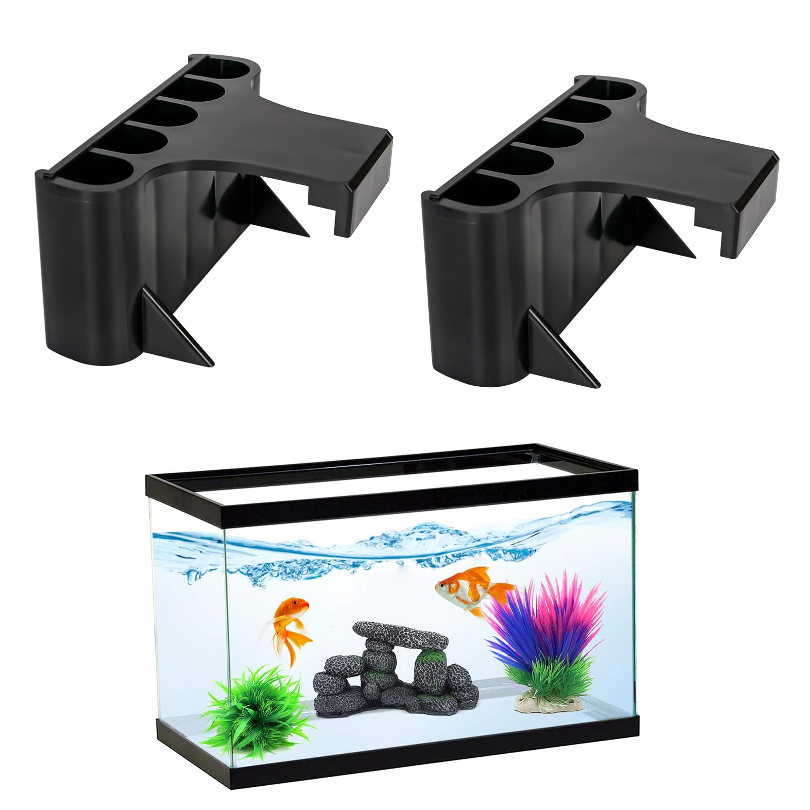 GLEFLE support-plante-aquarium suspendu; vue générale, décoration durable et élégante.