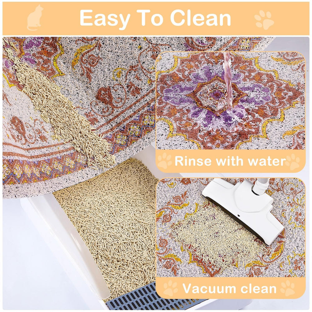Tapis Glittme compatible avec la plupart des bacs à litière.