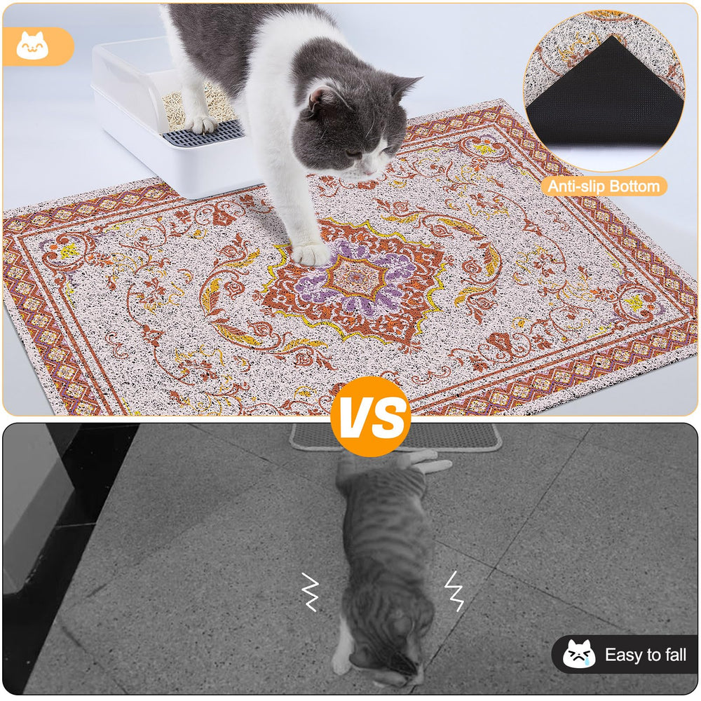 Glittme Tapis Litière Base-Imperméable, empêche les fuites.