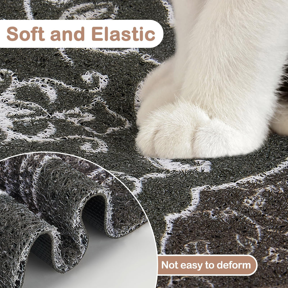 Glittme tapis litière chat dimensions 102x76 cm, solution idéale pour grands bacs.