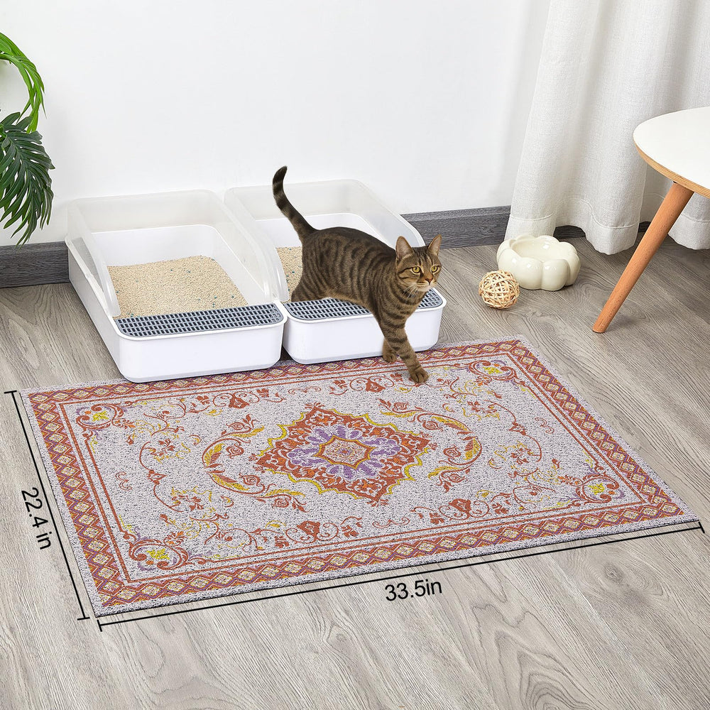 Glittme Tapis Litière Grand-format couvre une grande surface.