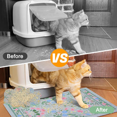 Glittme tapis litière, nettoyage facile et rapide