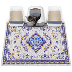 Glittme tapis-litiere-chat-xl-40x30 premier plan: surface capte efficacement les grains