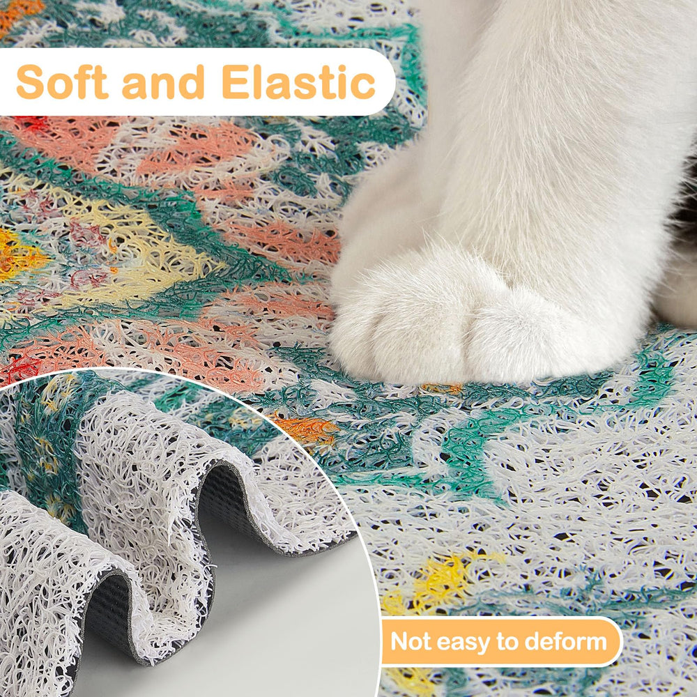 Glittme tapis-litiere-design-confort présente un toucher doux pour le chat.