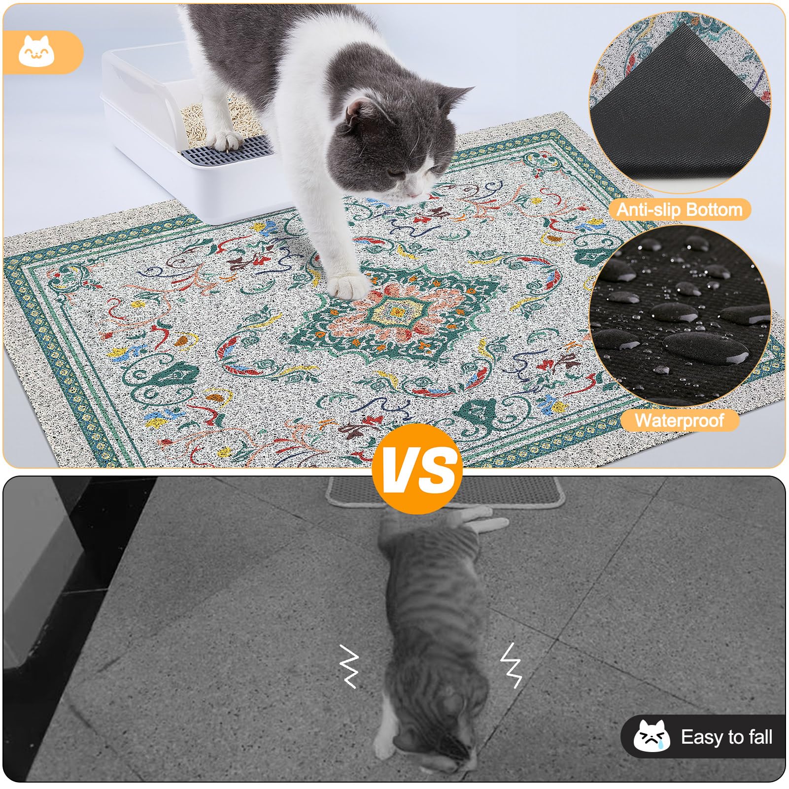 Glittme tapis-litiere-grand-format-33x22 offre une grande surface de couverture.