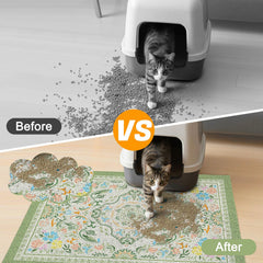 Glittme tapis litière nettoyage facile se nettoie rapidement après utilisation.