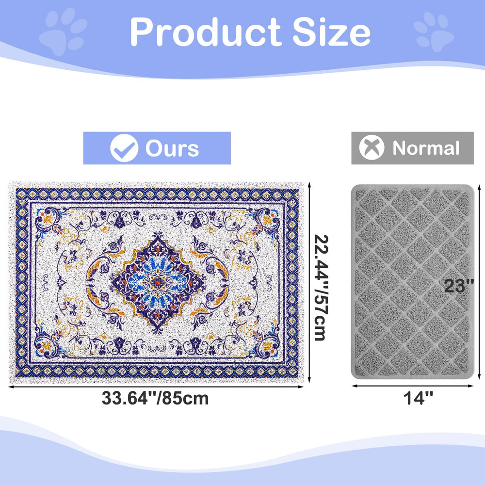 Glittme Tapis Litière usage quotidien chat, pratique pour la routine