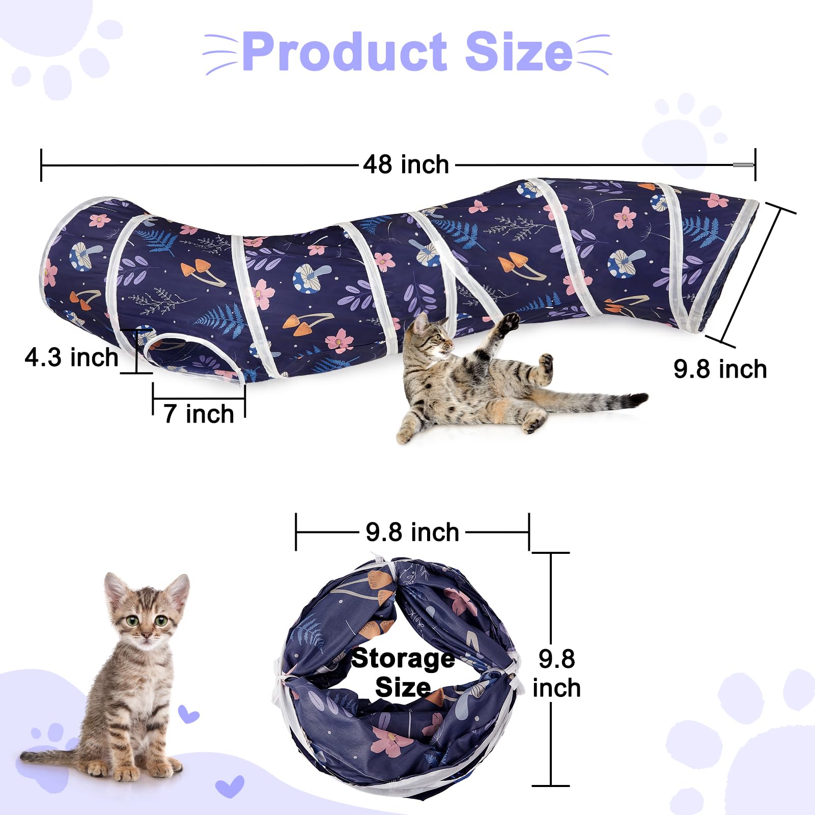 Glittme tunnel chat, usage interieur et interaction ludique avec votre animal