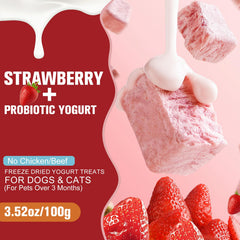 Globalpaw Yogourt séché texture croustillante attirant chiens et chats.