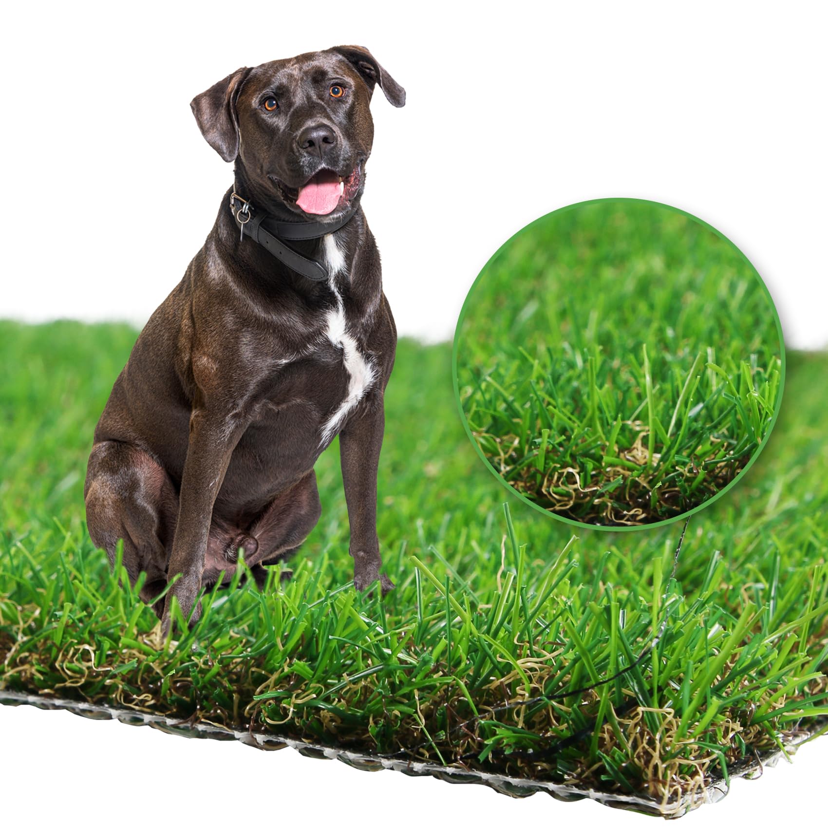 GLOBREEN gazon artificiel chien-potty 4x6 pieds, pratique et hygiénique pour balcons.
