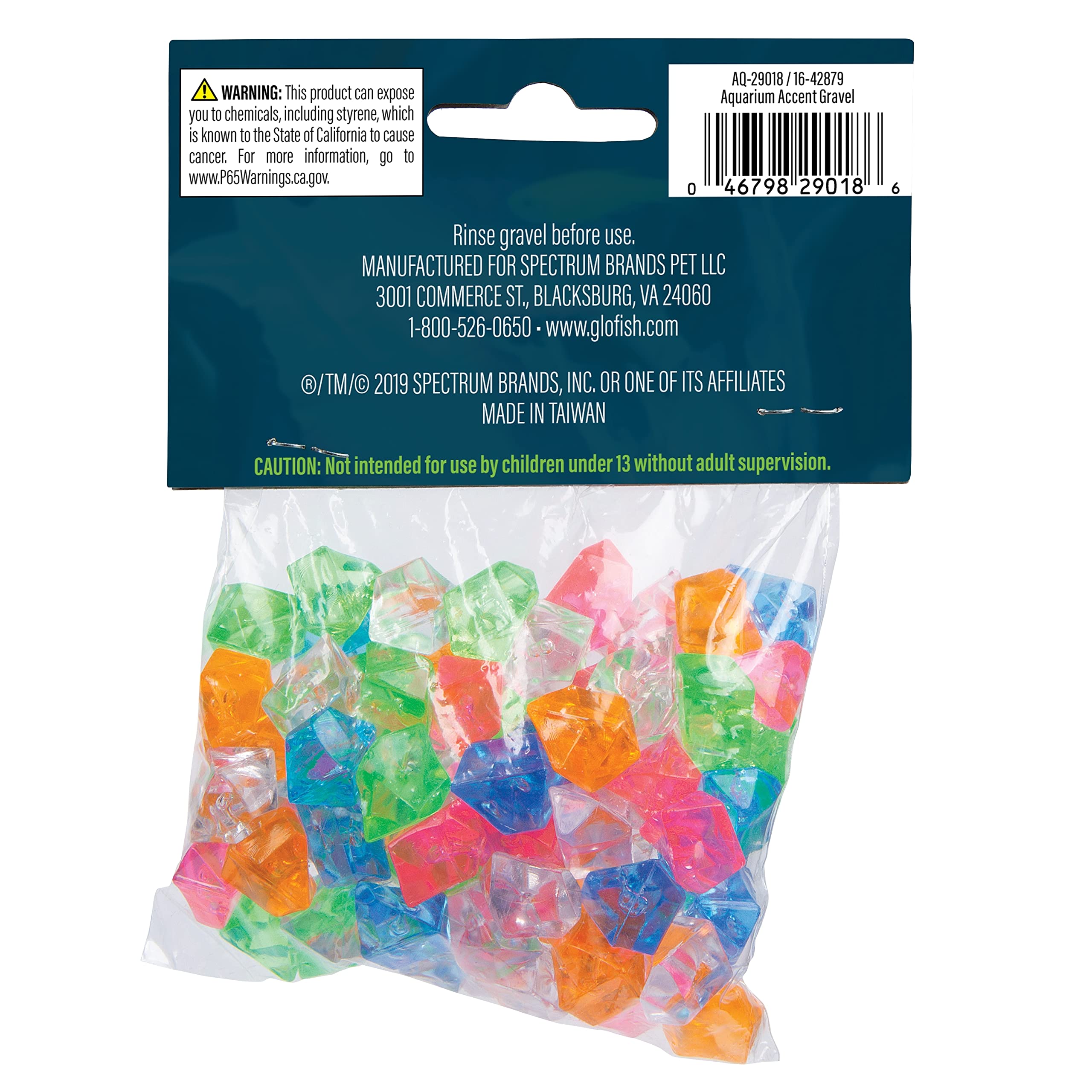 GloFish galets gris marbrés ajoutant texture et profondeur