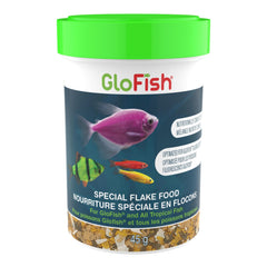 GloFish Flocons spéciaux séchés dans leur emballage pratique pour nourrir et favoriser les couleurs.