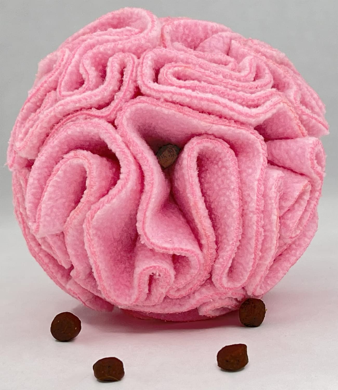 Glory To Dog balle-puzzle rose: activité mentale et physique pour petits chiens.