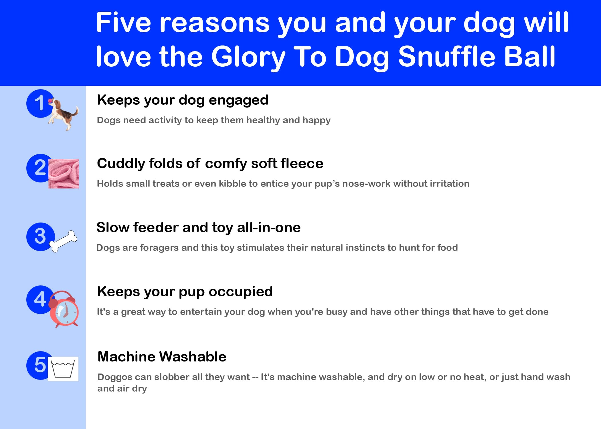 Glory To Dog jouet-forage rose: développe le flair pendant le jeu.