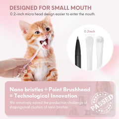 Brosse Gluckelk adaptée aux chats et petits chiens, convient aux petites bouches.