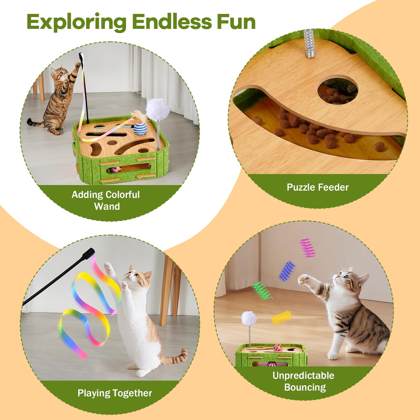GLYVIAN baguette-plume: interaction et jeu actif pour chat