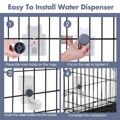 GLYVIAN bouteille-cage-accrochable installation rapide et flexible dans la cage.