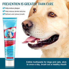 GNAPY brosse-dents chien double-face adaptée à toutes tailles.