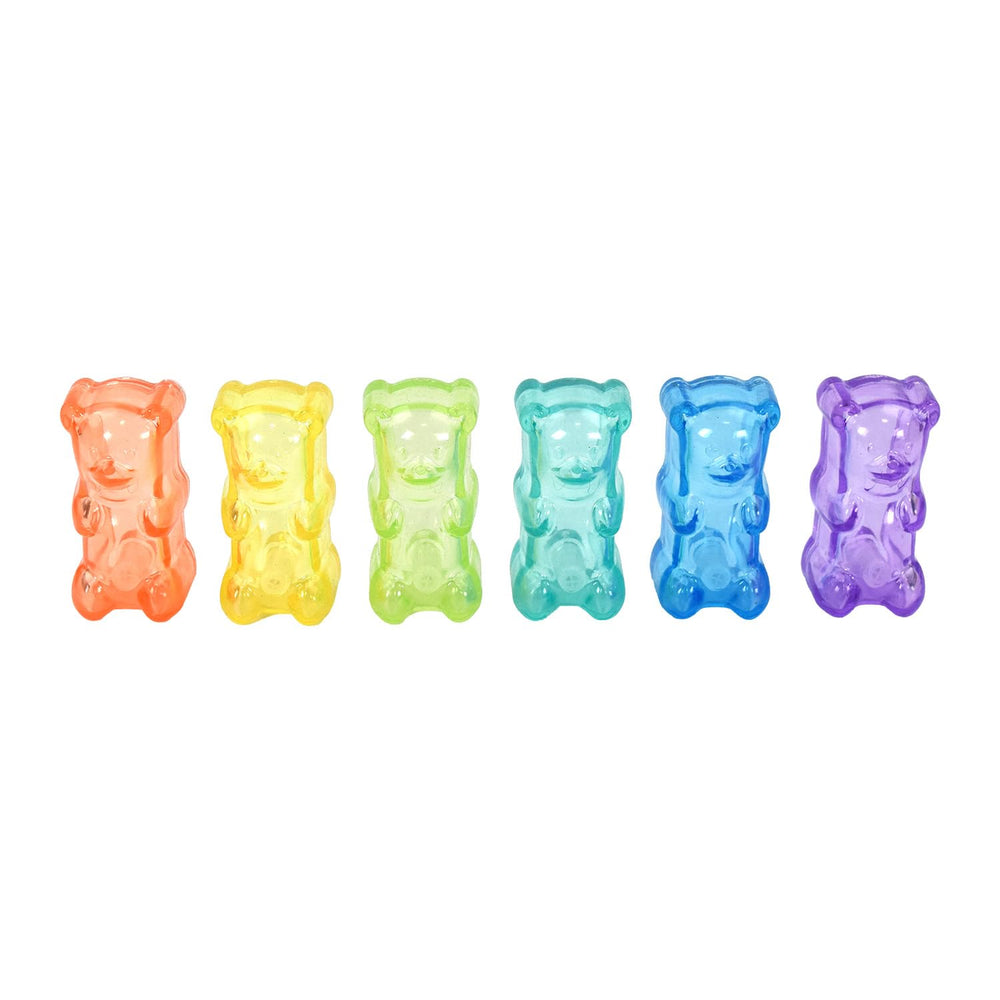 Gnawsome Gummy Bear avec siffleur, jouet flottant idéal pour jeux d'eau et récupération.