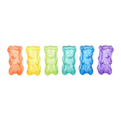 Gnawsome Gummy Bear avec siffleur, jouet flottant idéal pour jeux d'eau et récupération.