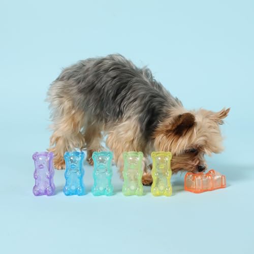 Gnawsome Gummy Bear texture stimulante, jouet pour mastication et jeu prolongé.