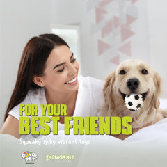 Gnawsome siffleur interne ballon chien favorise l'attention et le jeu.