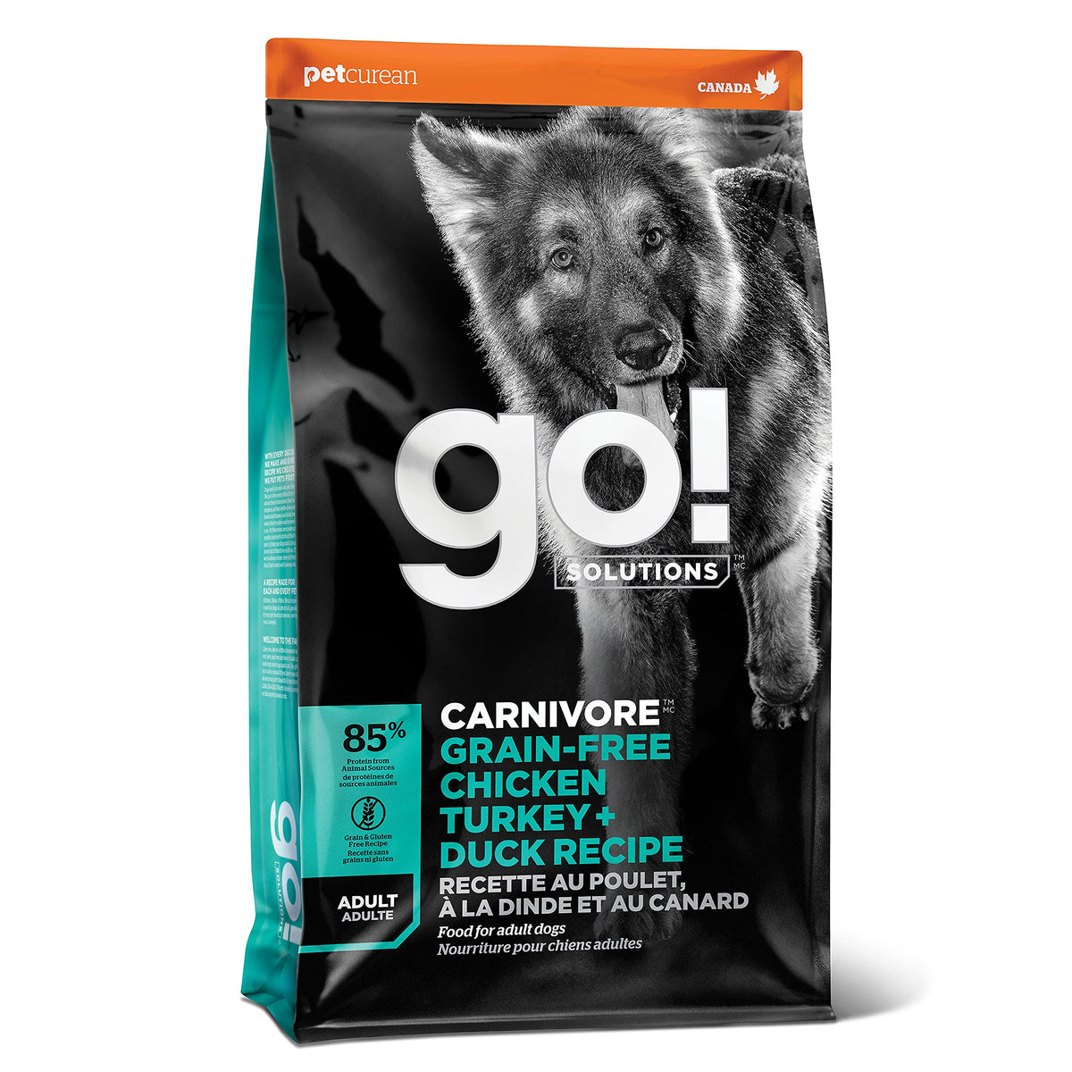 Go! Solutions Carnivore — sac 22 lb, croquettes sans cereales.