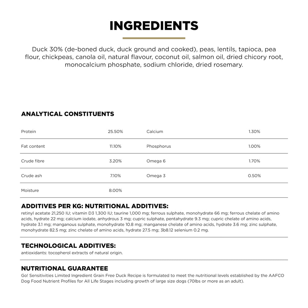 Go Solutions Sensitivities omega3-6 colza, pelage sain et peau confortable