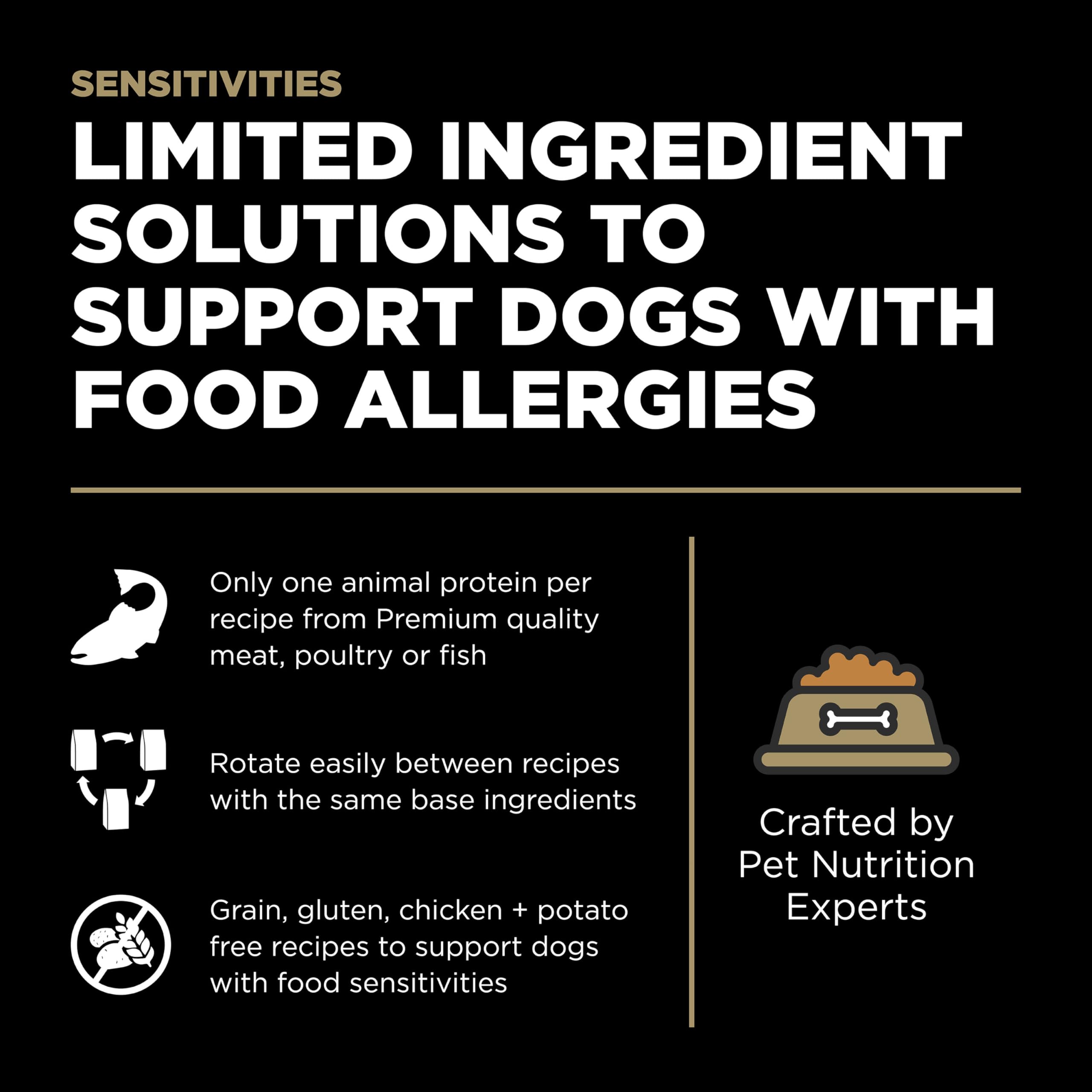 Go Solutions Sensitivities sans cereales, formule limite des allergenes