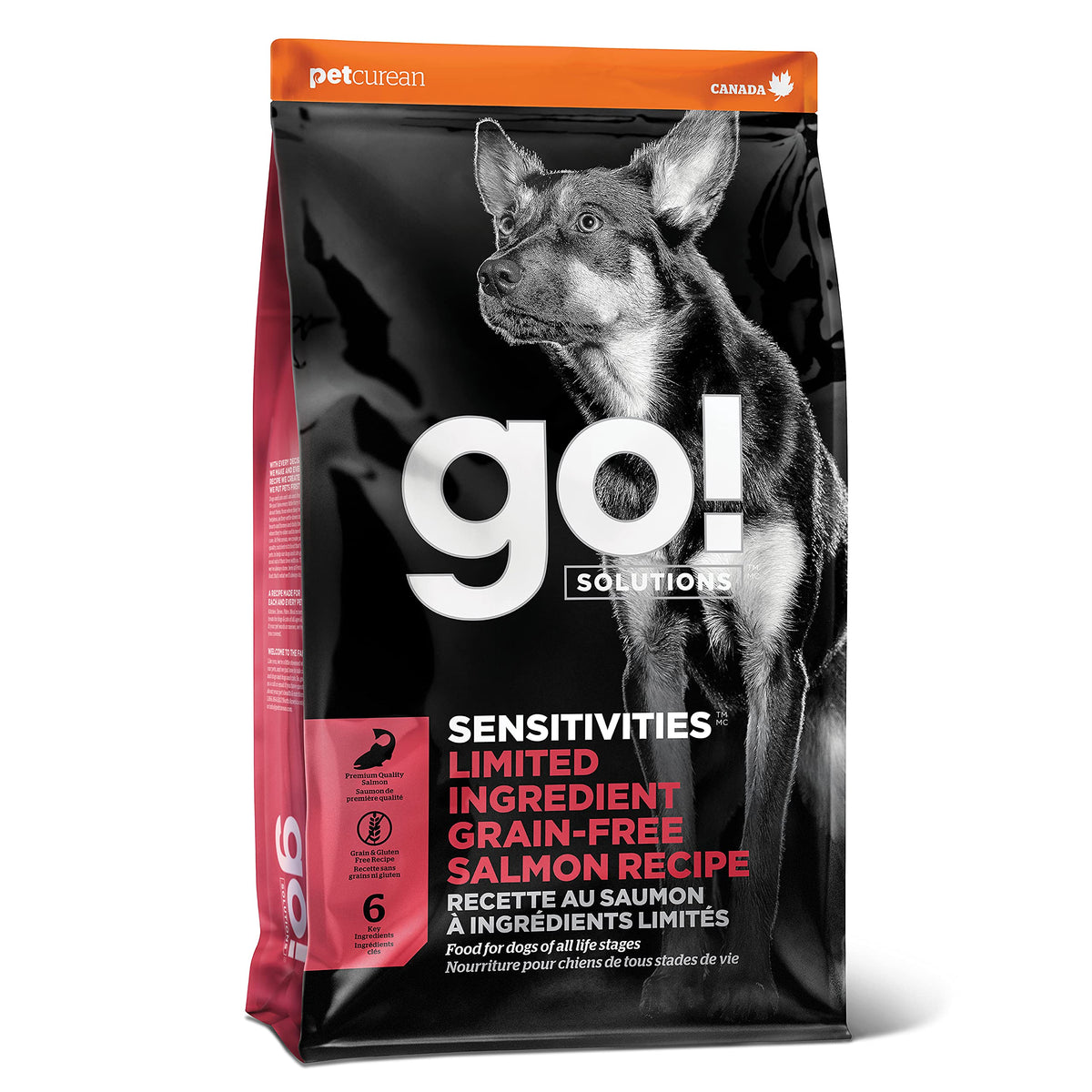 Go! Solutions Sensibilites saumon-premier-ingredient, gout riche et digestion douce.