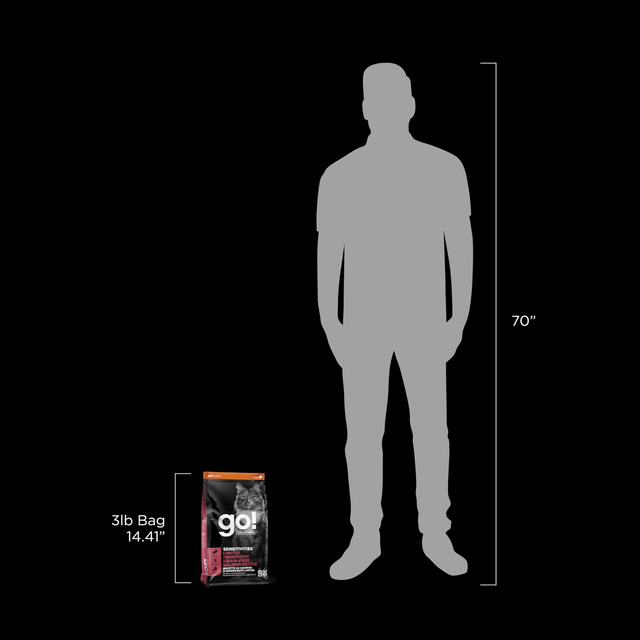 Go! Solutions Sensitivities alimentation-tout-stade-chat: nutrition complète pour tous les âges.