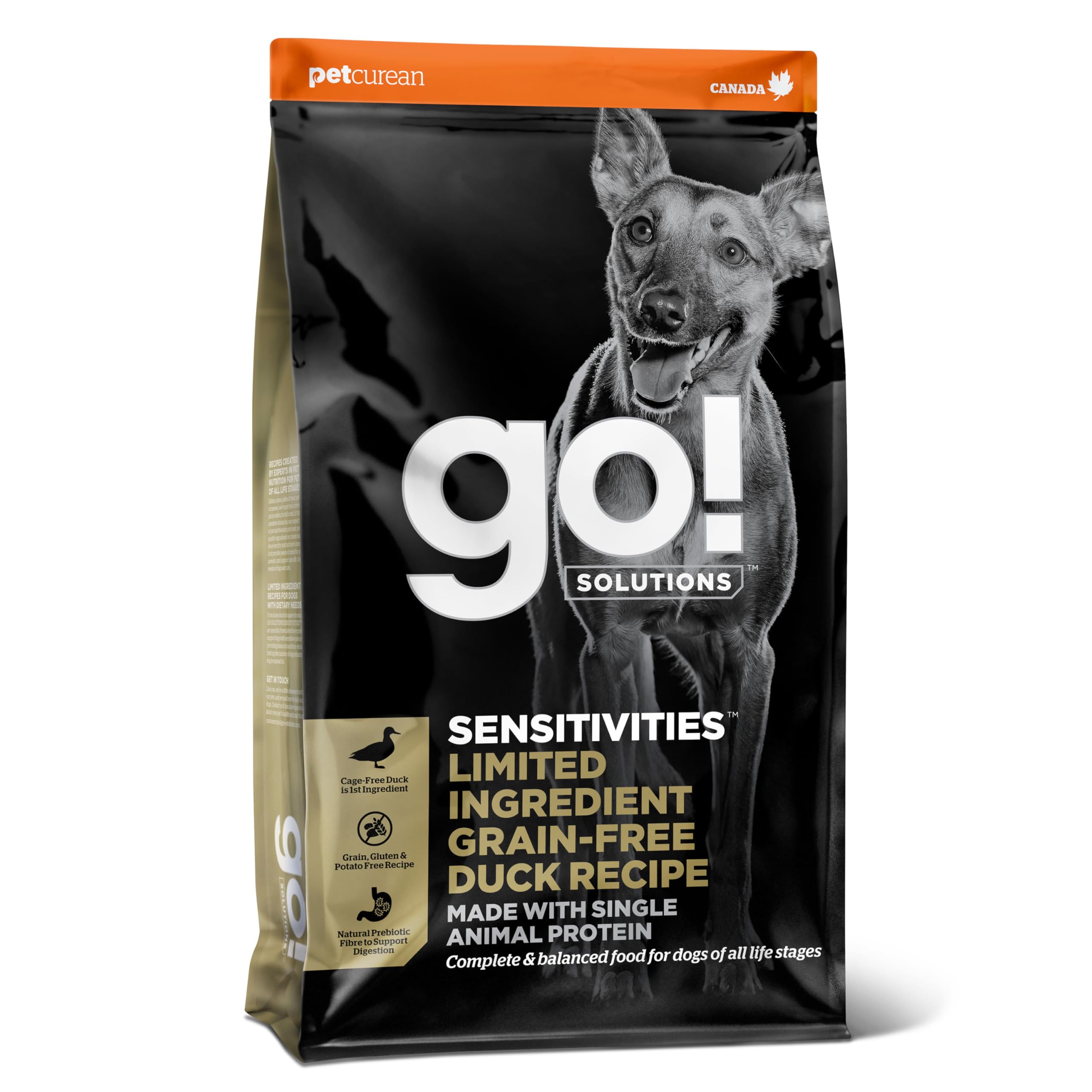Go Solutions Sensitivities Canard, premier ingrédient protéiné pour un goût riche