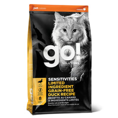 Go! Solutions Sensitivities – emballage croquettes au canard adaptées aux régimes sensibles.