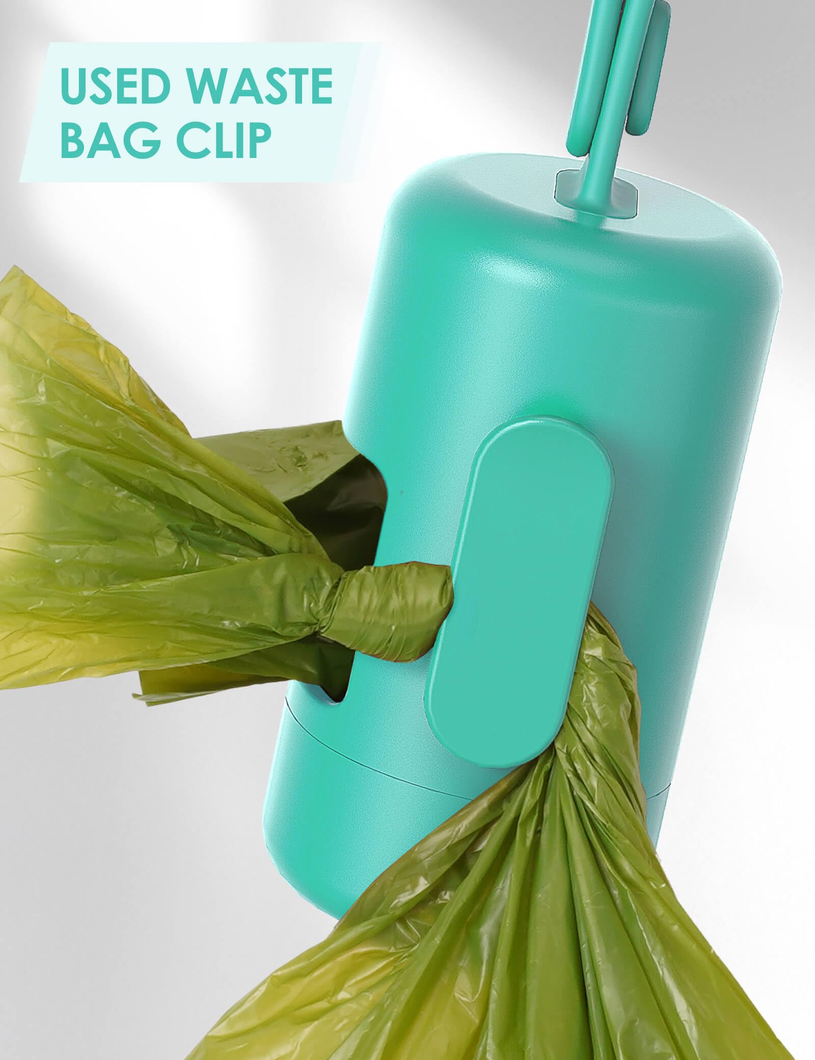 Gobeigo ouverture large, distribution facile des sacs crottes turquoise.
