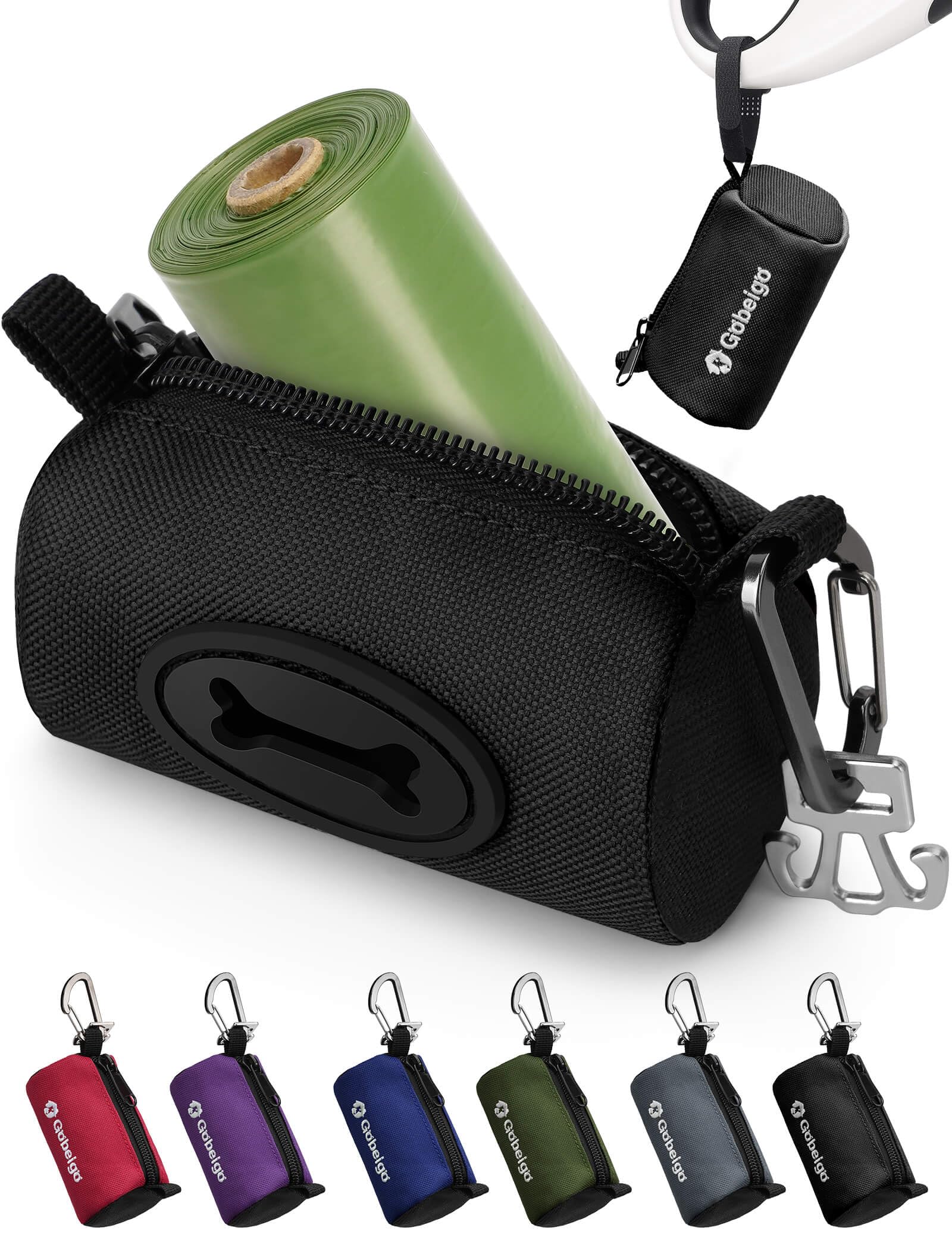 Gobeigo porte-sacs crotte avec ouverture en os pour tirage facile