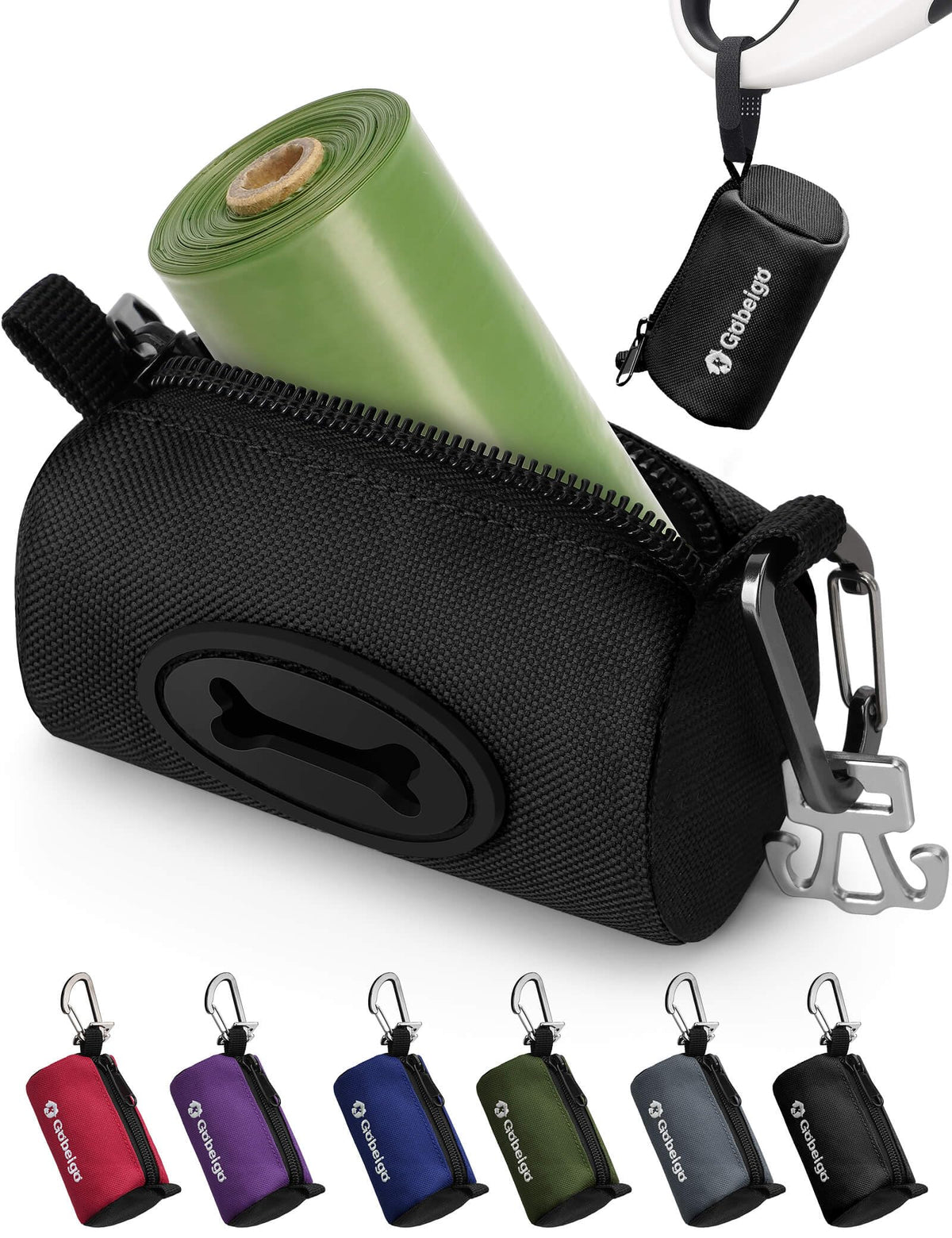 Gobeigo porte-sacs crotte avec ouverture en os pour tirage facile